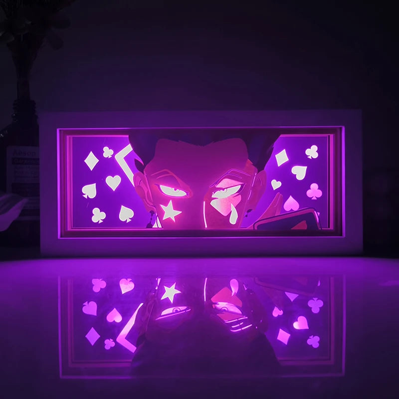 Anime One Piece Paper Cut Shadow Box Light Remote control model multiple colors Gamer Bedroom Decoration party present