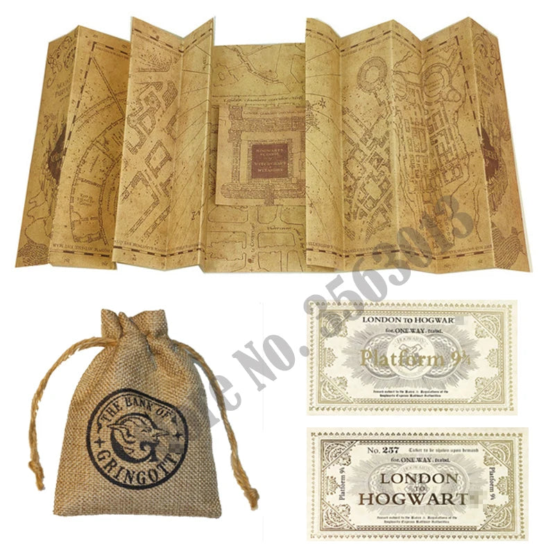 27 Kinds Wands with Map Letter 2 Tickets Necklace Cloth Bag and orginal Box