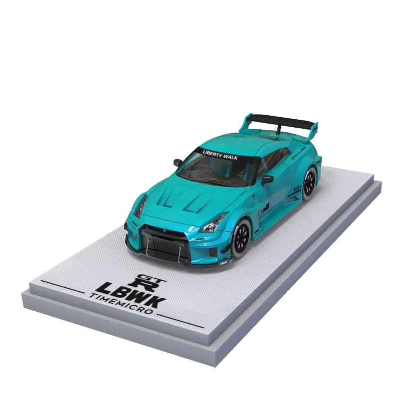 TIME MICRO 1:64 3.0 Bule Painting Alloy Car Model Model Car Collection& Display& Gift