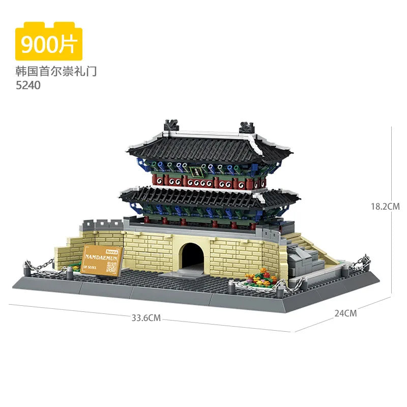 Wange Blocks World Architecture Building Bricks Castle Villa House Big Ben Church DIY Toys for Man Gifts Girl Adult Present