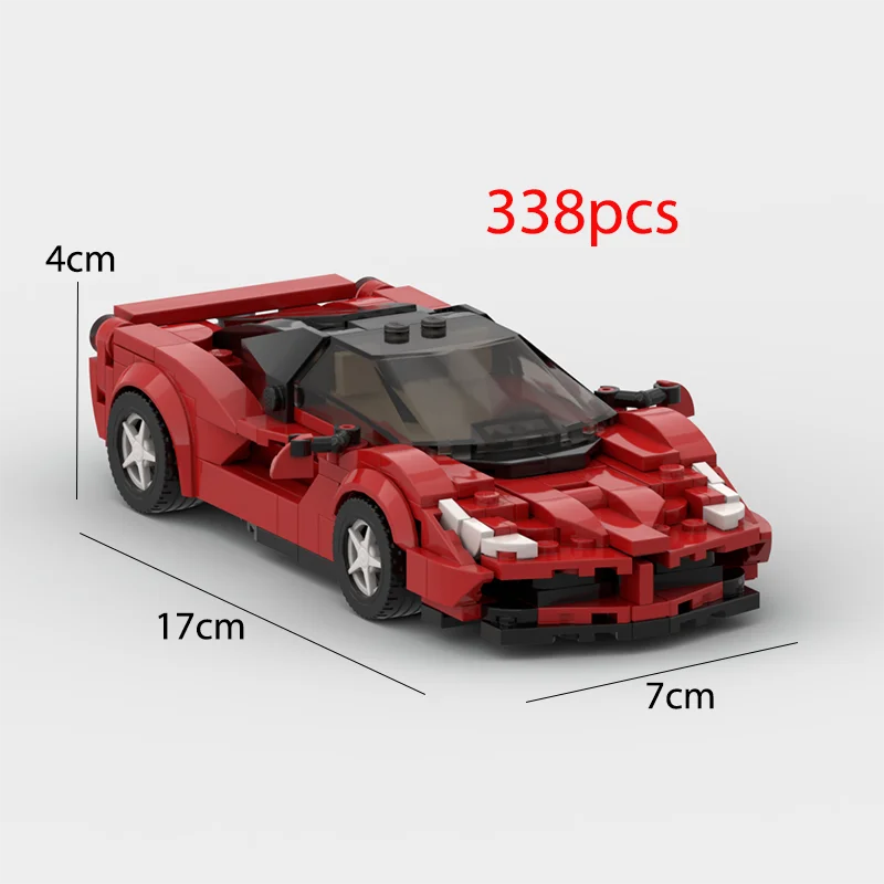 2022 Hot MOC Speed City Car Champion Racer Classic Supercar Building Blocks Brick Racing Super Technique Creative Garage DIY Set
