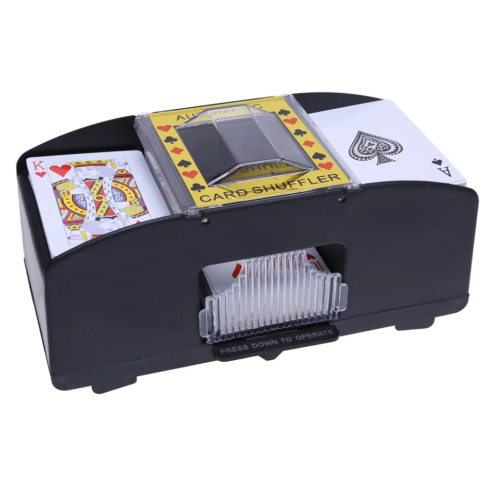 Automatic Playing Cards Shuffler Poker Casino 1/2 Deck Card Shuffling Machine USB Battery-Operated Electric Poker Card Shuffler