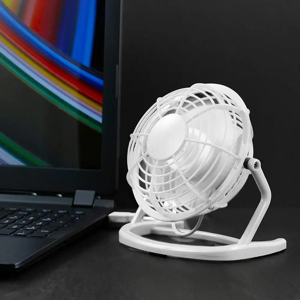 USB Fan Mini Portable USB Powered Desk Table Fan Small Quiet Tablet Computer Cooler