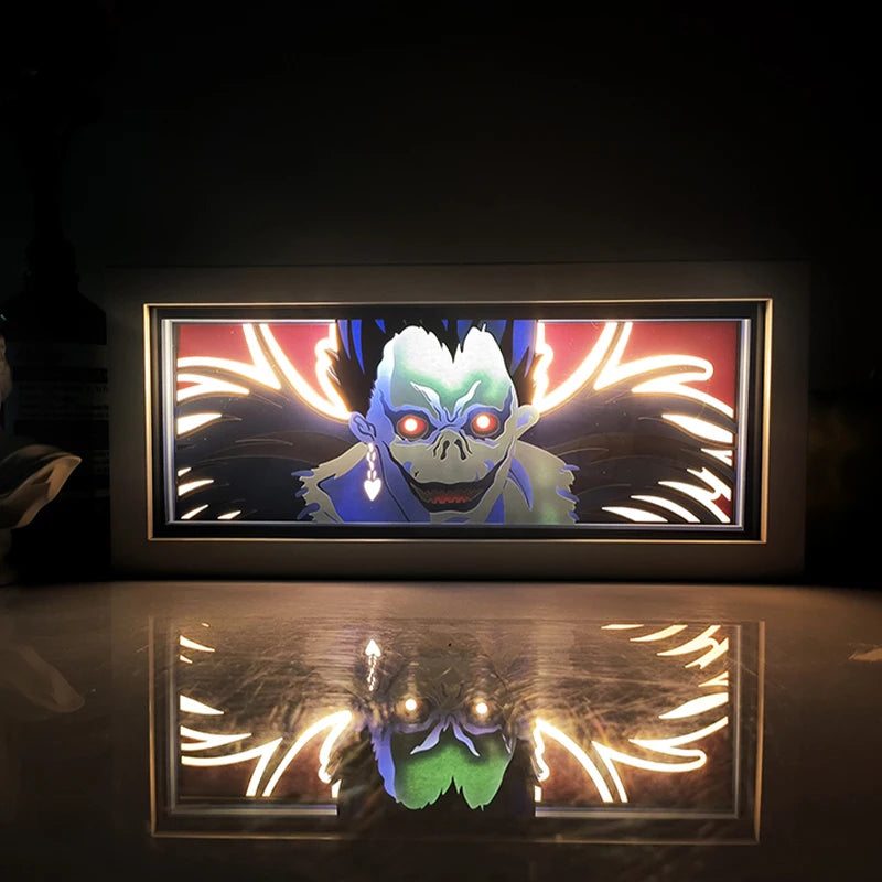 Anime One Piece Paper Cut Shadow Box Light Remote control model multiple colors Gamer Bedroom Decoration party present
