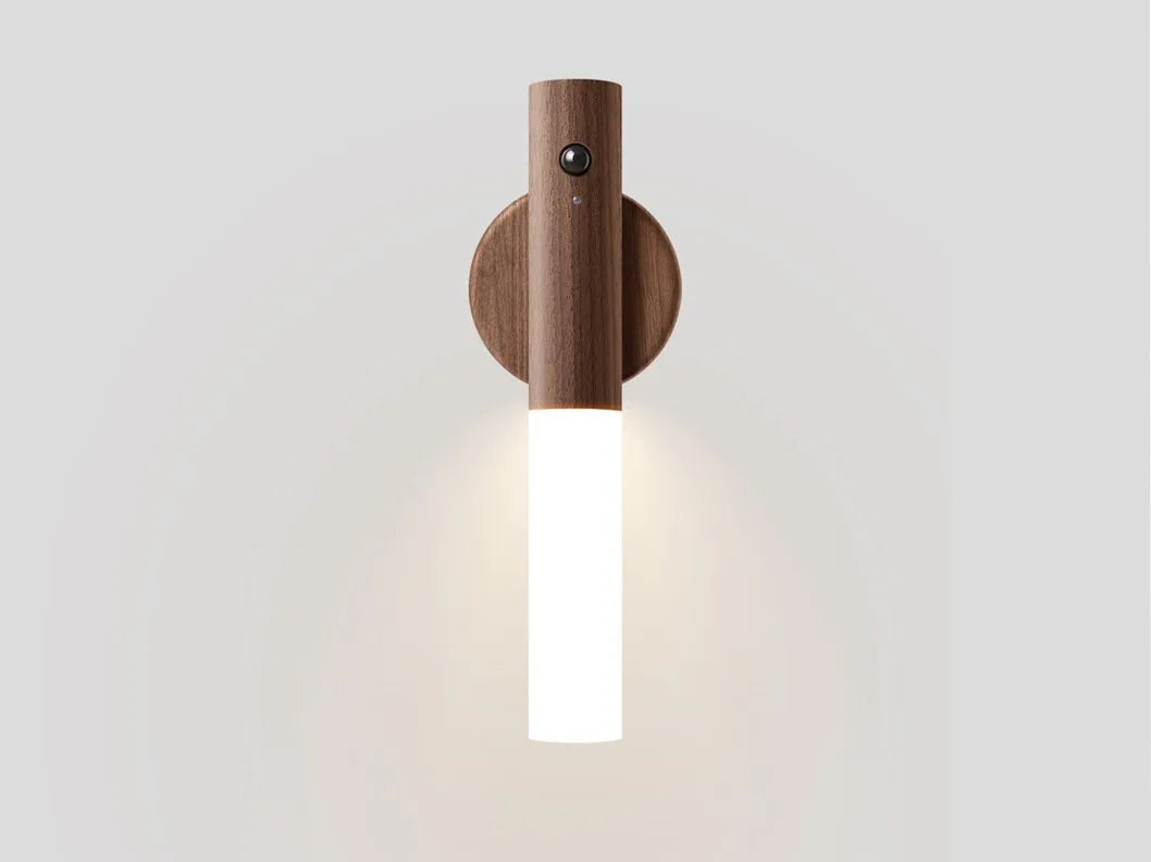 Warm Intelligent Induction Wall Lamp Wireless Wooden Stick Night Light Corridor Cabinet Wardrobe Light Decorative Home Light New