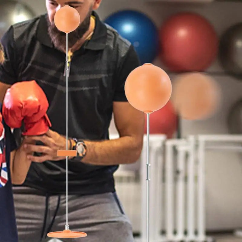 Boxing Bag With Stand Freestanding Reaction Ball Boxing Gear Sports Trainer Hand-Eye Coordination Workout Kit Speed Bag With