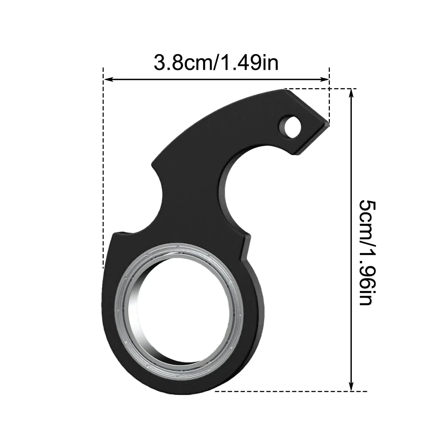 Boredom Party Gift Turntable Keychain Kid Fingertip Spinning Keyring Spinner Stress Toy Metal Fidget Toys Finger Keyring Relieve