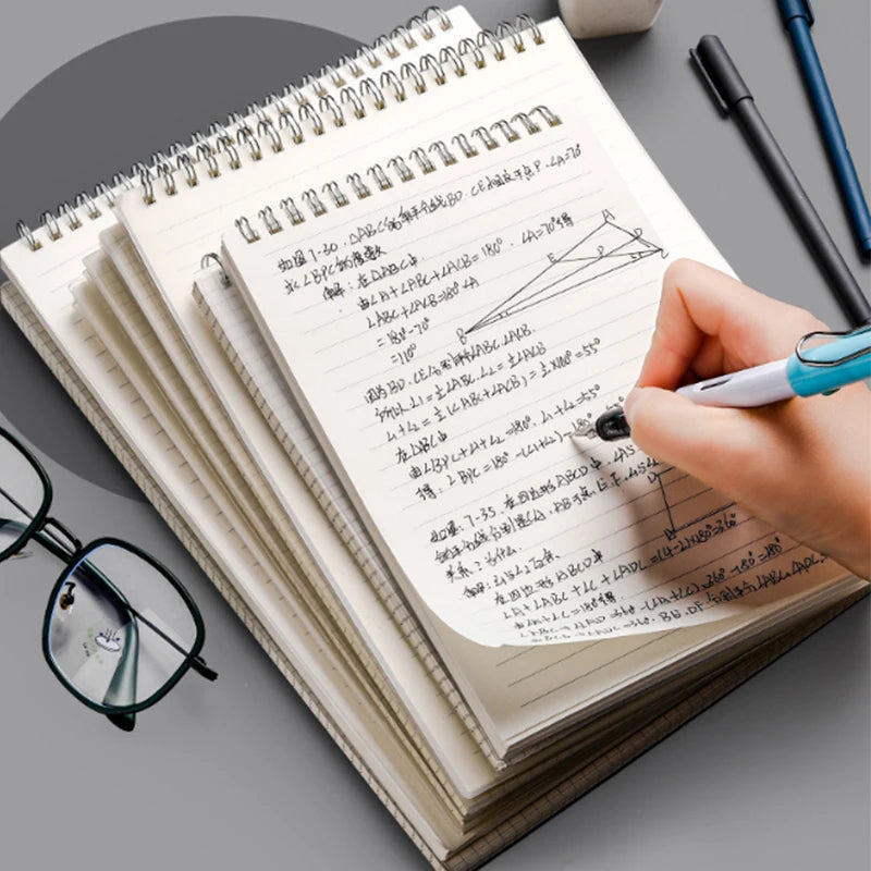 1 agenda planificadora A5, cuaderno en espiral, horarios, plan diario, lista de tareas, bloc de notas grueso, material escolar de oficina, papelería