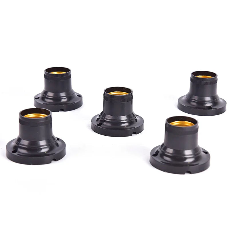 10 piezas E27 Base de luz Soporte de portalámparas Adaptador de bombilla LED Soporte convertidor de montaje