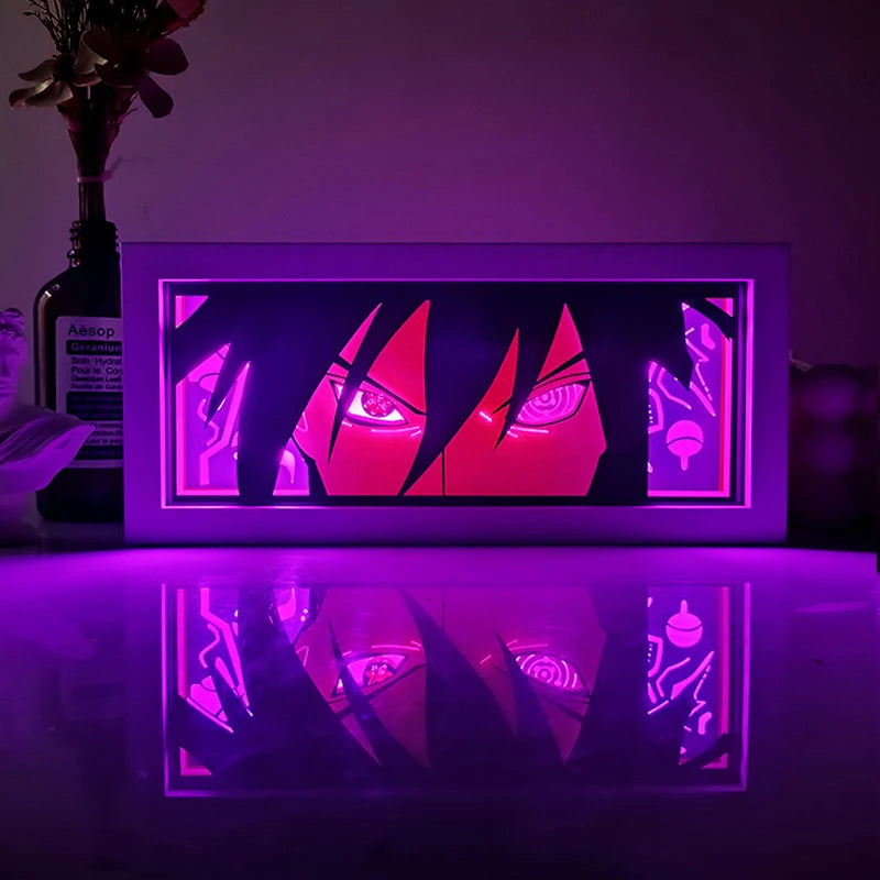 Anime One Piece Paper Cut Shadow Box Light Remote control model multiple colors Gamer Bedroom Decoration party present