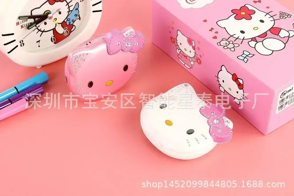 2023 New Kawaii Sanrioed Hello Kitty Flip Phone Cartoon Cute Little friends Taiml Mini Phone For Kids Toys For friends Gifts