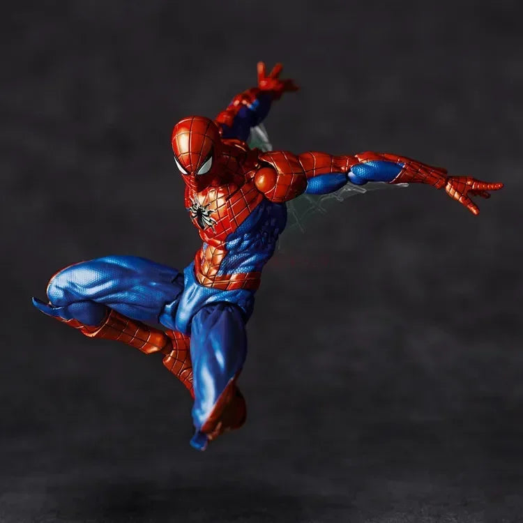 Figuras de acción de colección de anime de 16 cm de Kaiyodo Spider-Man 2.0 Revoltech Amazing Yamaguchi Mk4 Peter Parker, juguetes modelo de regalo