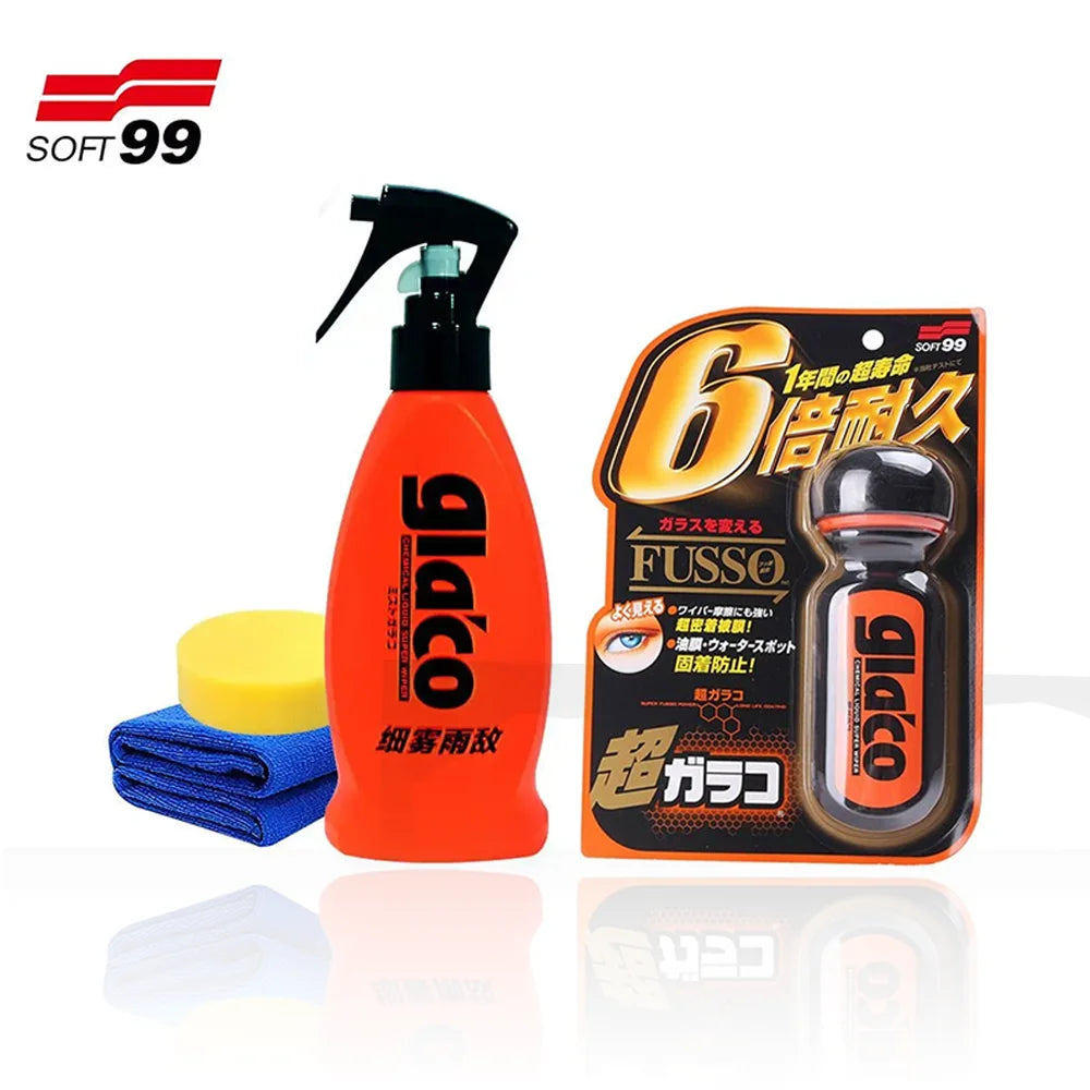 Vidrio para parabrisas de automóvil Soft99 Japan Ultra Glaco de 180 ml, repelente de agua y lluvia, revestimiento hidrofóbico antilluvia para vidrio de automóvil