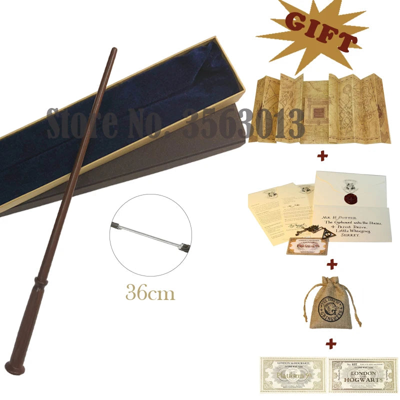 27 Kinds Wands with Map Letter 2 Tickets Necklace Cloth Bag and orginal Box