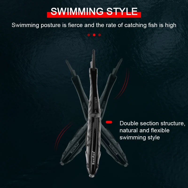 90g 200mm 2 Sections multi Jointed fishing lure Wobblers For Pike SeaBass Swimbait trout Big Size hard artificail bait tuna