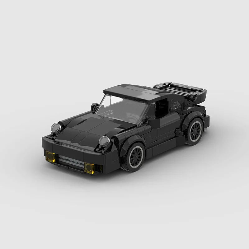 359Pcs MOC Retro Racing Car Assembly Vehicle Brick Model Educational Toy Gift for Kids Car Model Kit for Assembling & Display