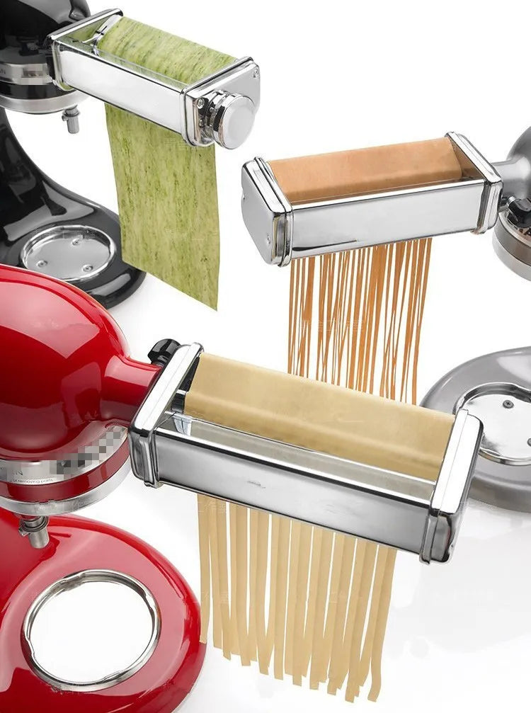 Accesorio para pasta para batidora KitchenAid, cortador de pasta, cortador de espaguetis y fettuccine, accesorio de acero inoxidable apto para todos los chefs de KitchenAid