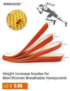 3-9cm Height Increase Insoles for Men Women Elevator Shoes Cushion Unisex Sneakers Heel Lifting Insert Heighten Insoles