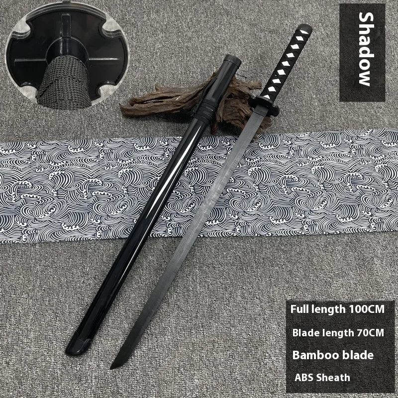 Tai Sword Katana Oriental Draw Sword with Sheath Tang Hengdao Wooden Sword Ancient Style Children's Toy Bamboo Wooden