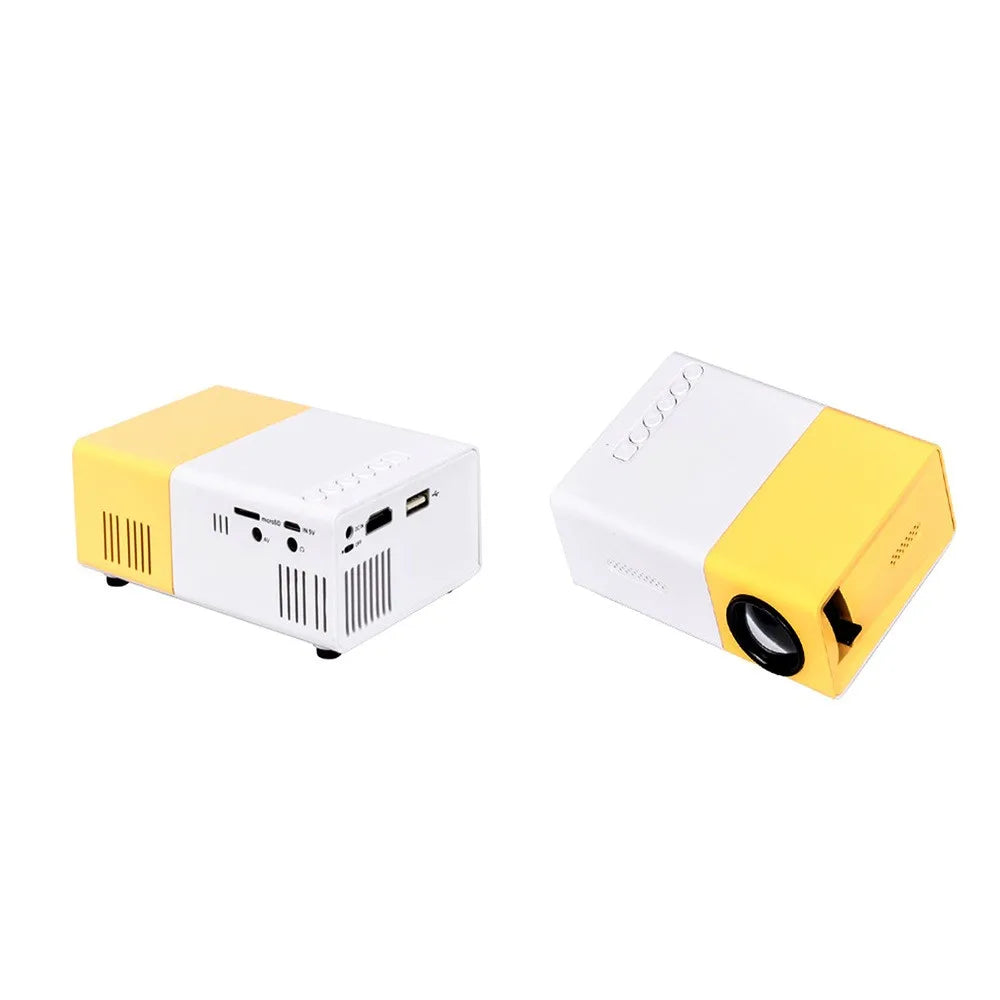 Mini projecteur LED YG300 Version améliorée Yg300 1000 lumens 320 x 240 P compatible HDMI USB Audio Home Media Player Beamer