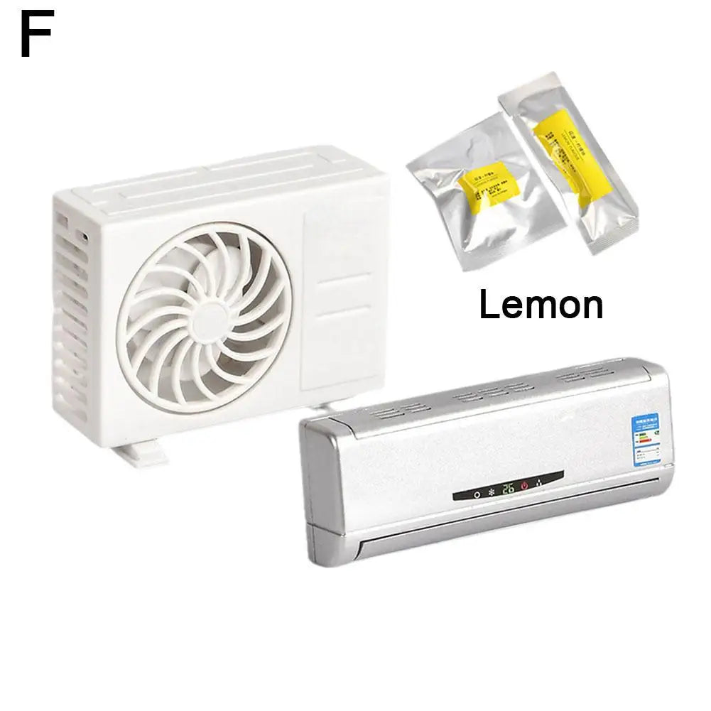 Car Air Freshener Mini Air Conditioner Model Decorative Aromatherapy Machine Lasting Fragrance Perfume Ornaments Auto Interior
