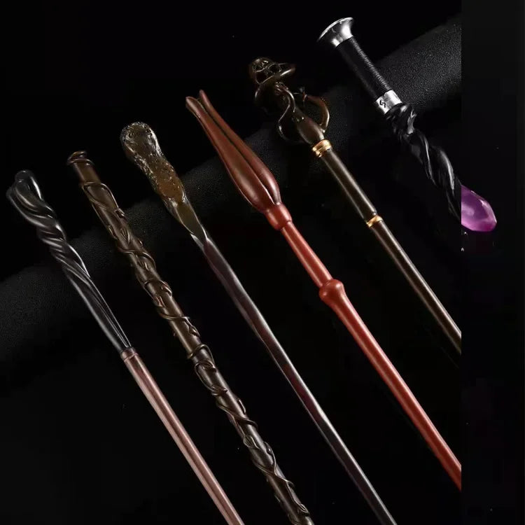 27Pcs Anime Cosplay Show Metal Core Magic Wand Children Decoration Toy Accessories For Kids Bacchetta Di Plastic Magic Stick