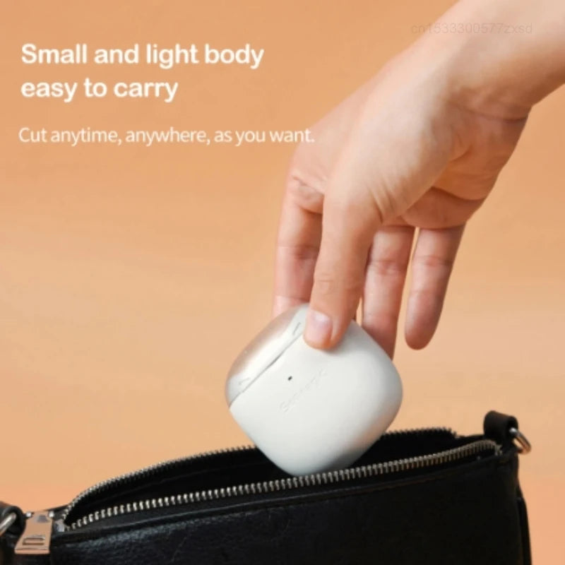 Cortauñas automático eléctrico Youpin, ligero, seguro para el hogar, rápido, luz LED, herramientas portátiles para el cuidado de las uñas de bajo decibelio