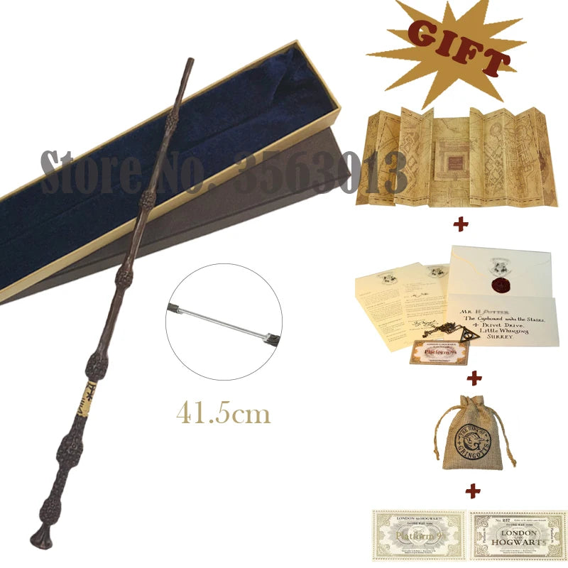 27 Kinds Wands with Map Letter 2 Tickets Necklace Cloth Bag and orginal Box