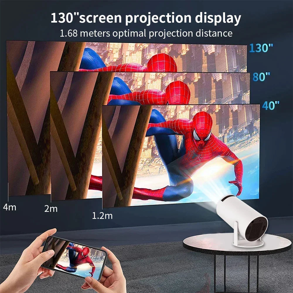 Smart Projector auto chart mini Home Theater Lcd Smart movie portable 4k andrid projector
