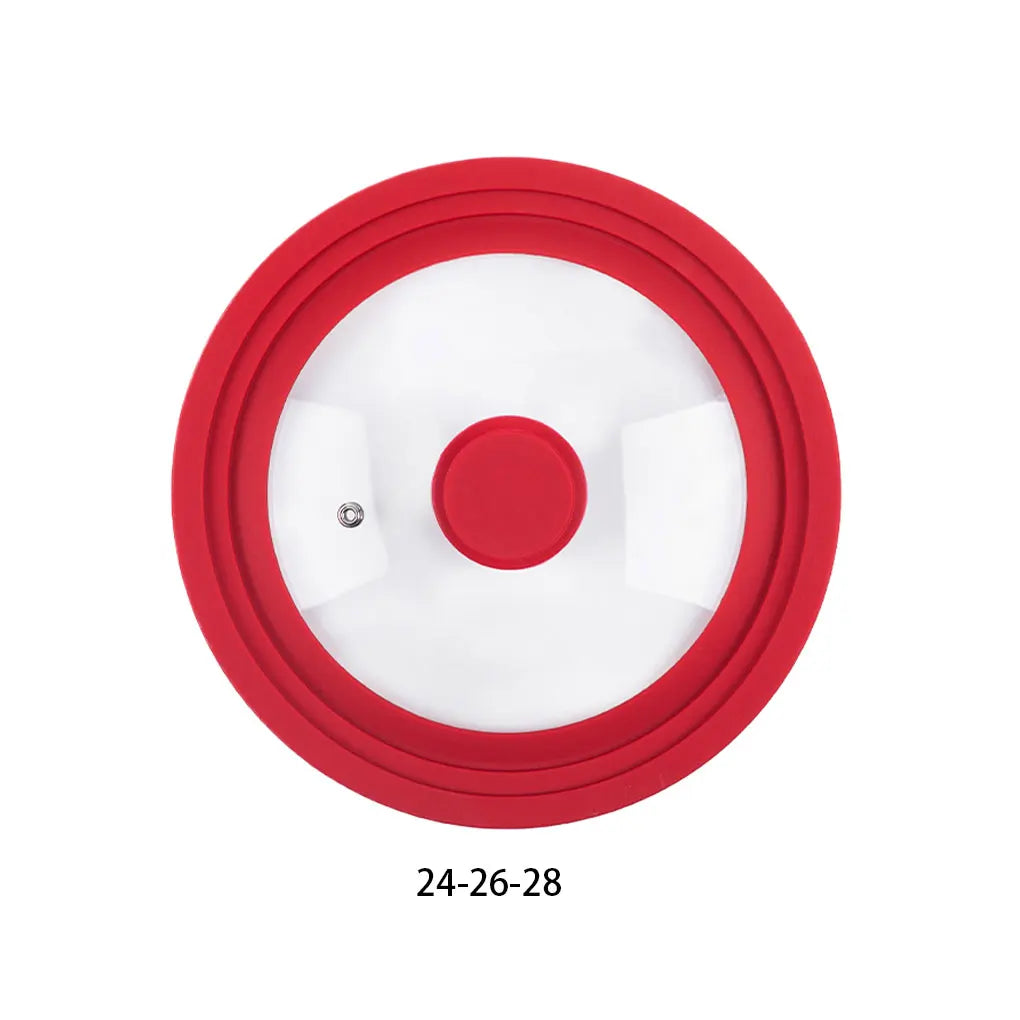 Transparent Glass Pot Lid Handle Anti Scalding Easy To Clean Kitchen Accessory Kitchen Pot Coverl