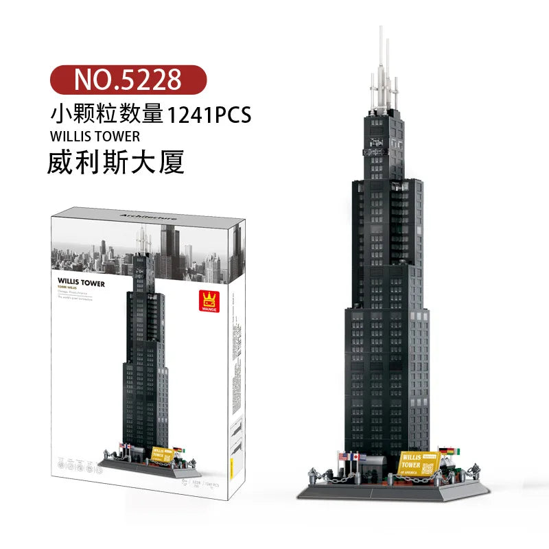 Wange Blocks World Architecture Building Bricks Castle Villa House Big Ben Church DIY Toys for Man Gifts Girl Adult Present
