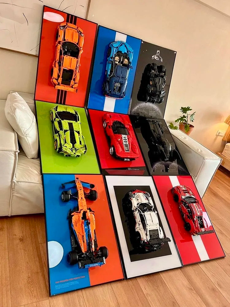 31.5" Metal Wall display for LEGO 42172 Technic McLaren P1 Supercar (Fast shipping to USA,Europe)
