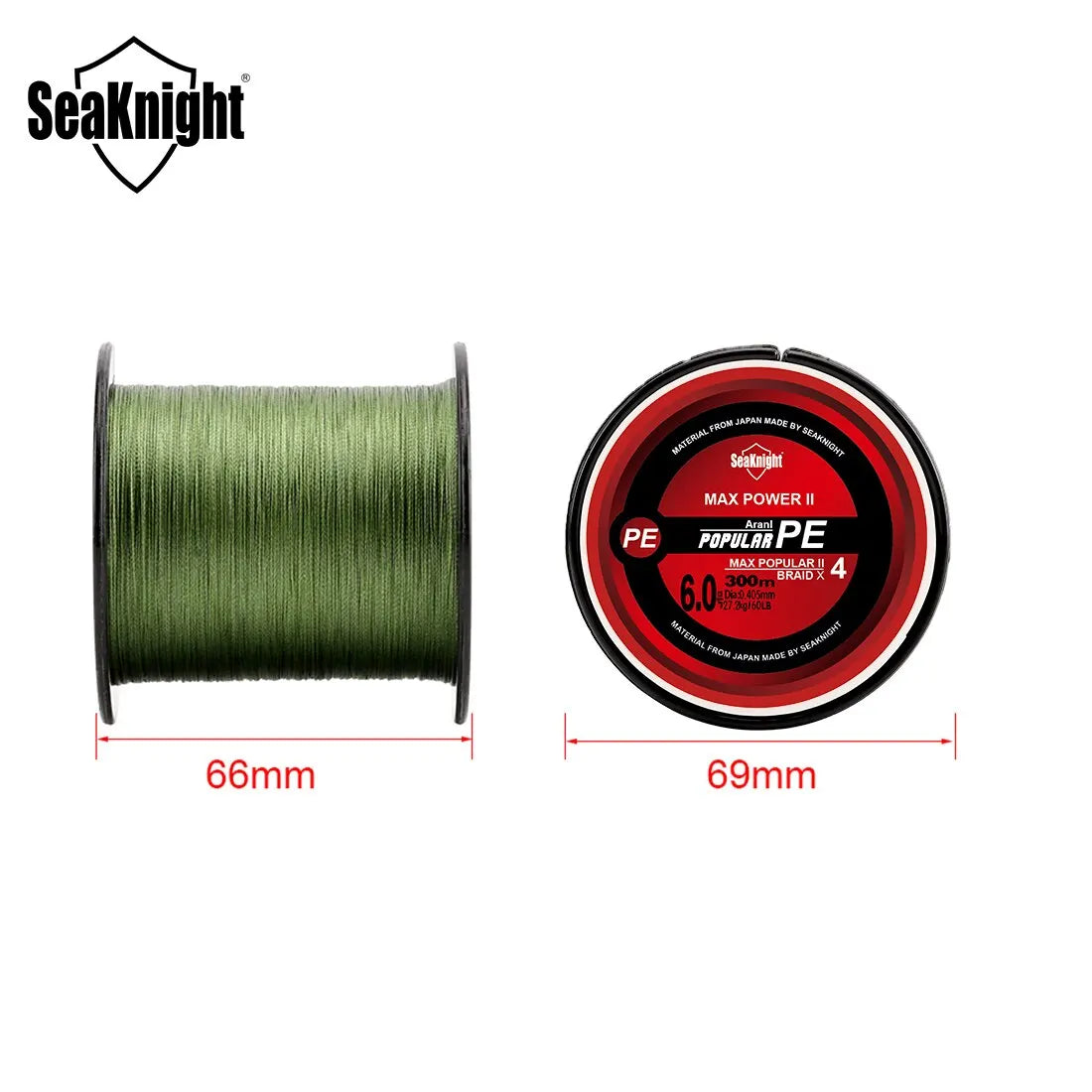 SeaKnight TriPoseidon Series 4 Strands Multifilament Fishing Line 300M PE Braided Line Smooth Carp Fishing 15lb 20lb 25lb 30lb