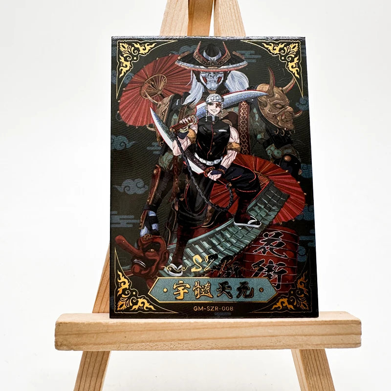 Anime Demon Slayer SZR Series Collectible Card Kochou Shinobu Kanroji Mitsuri Rengoku Kyoujurou Birthday Gifts Children's Toys