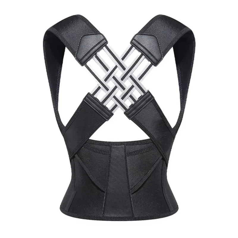 Faja correctora de postura para la espalda, correa de soporte ajustable para la espalda para prevenir la distorsión de la columna vertebral y la joroba, adecuada para hombres y mujeres