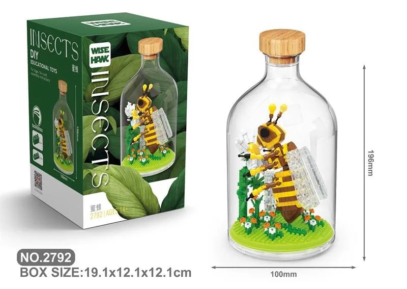 Assembly Mini Blocks Animal Ladybird Model Insect Bricks DIY Educational Toys Gifts Girls Christmas Present Pet Shop Wisehawk