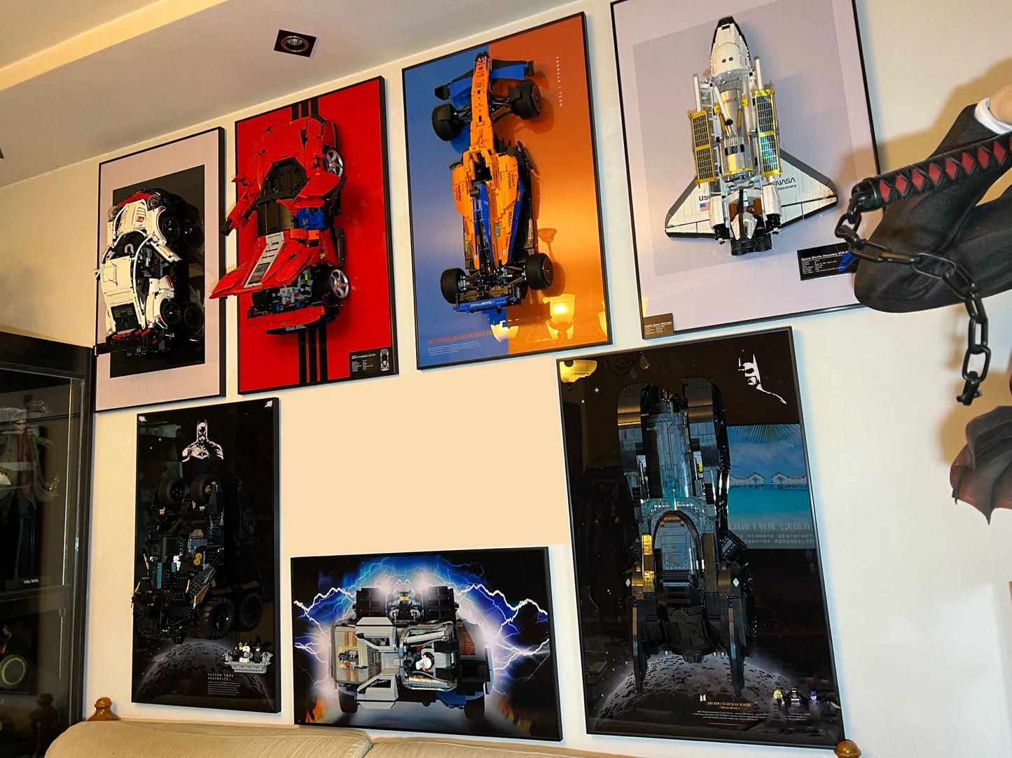 31.5" Metal Wall display for LEGO 42172 Technic McLaren P1 Supercar (Fast shipping to USA,Europe)