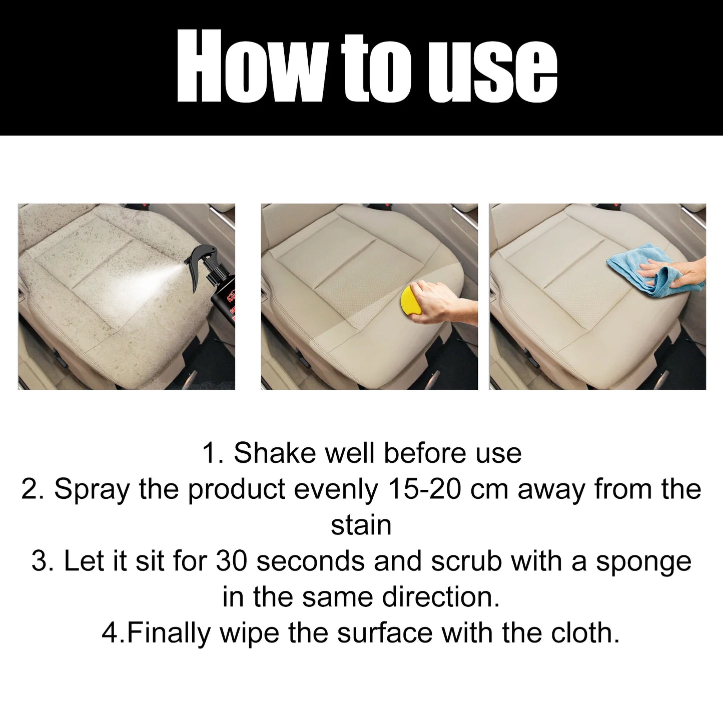Rayhong Car Spray Cleaner 120ml Liquid Multi-Purpose Car Cleaner Spray Protective Powerful Automotive Cleaning Spray For Alloy