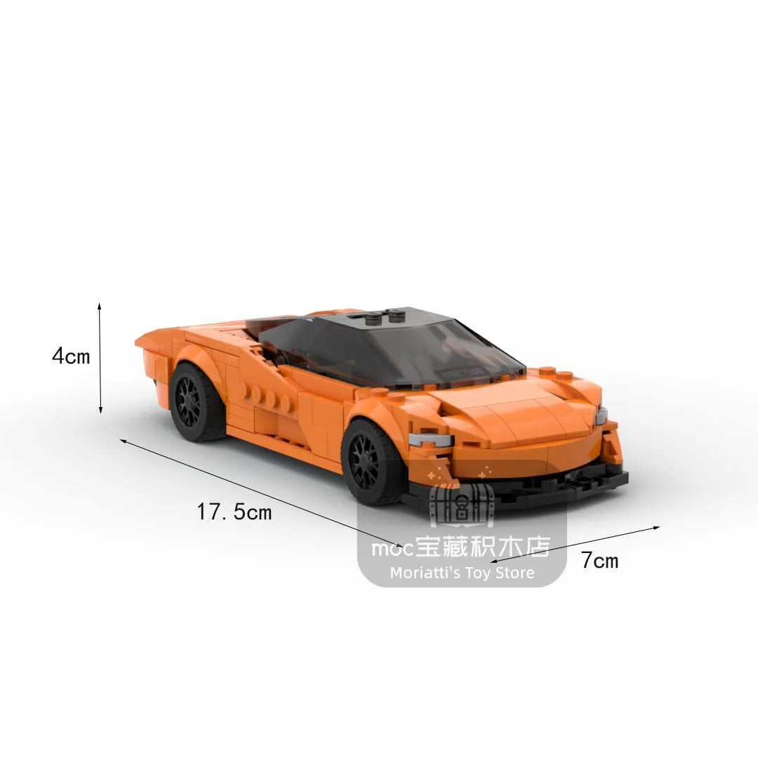 2022 Hot MOC Speed City Car Champion Racer Classic Supercar Building Blocks Brick Racing Super Technique Creative Garage DIY Set