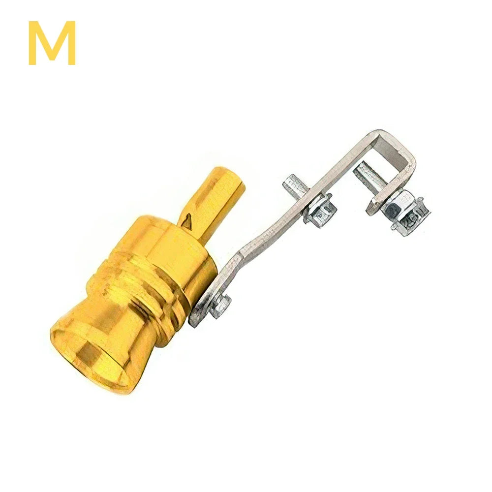 1 pieza de silbato de turbina modificado para automóvil, silbato de tubo de escape, silbato de imitación para motocicleta, silbato amplificador de sonido de escape de turbina
