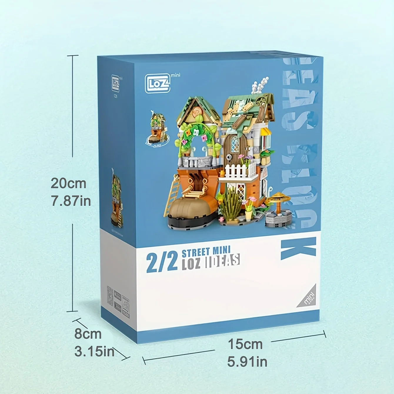 Construcción de cabañas de enanos con forma de zapato, escalera, jardín, minibloques, juguete de construcción para adultos, regalo de Navidad, decoración del hogar