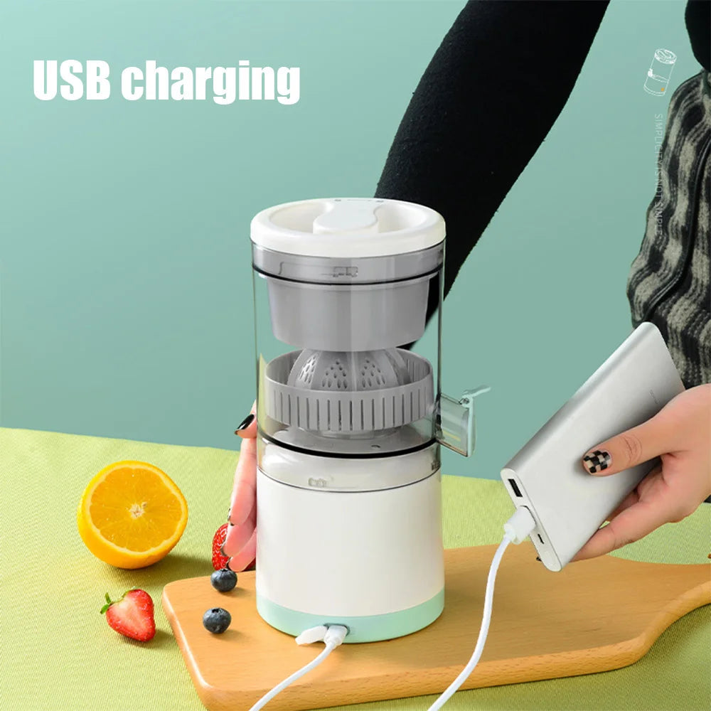 Exprimidor eléctrico portátil inalámbrico de 45 W, máquina de jugo multifuncional recargable por USB, mini exprimidor doméstico