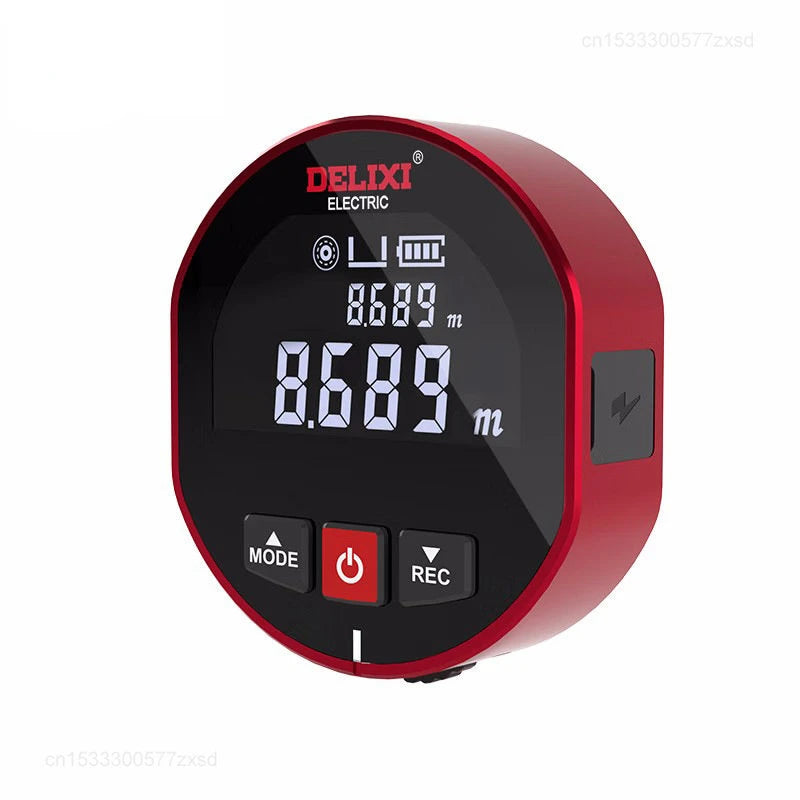 Cinta métrica con telémetro Xiaomi DELIXI, regla electrónica con rodillo, arco curvo plano de alta precisión, medidor de distancia láser