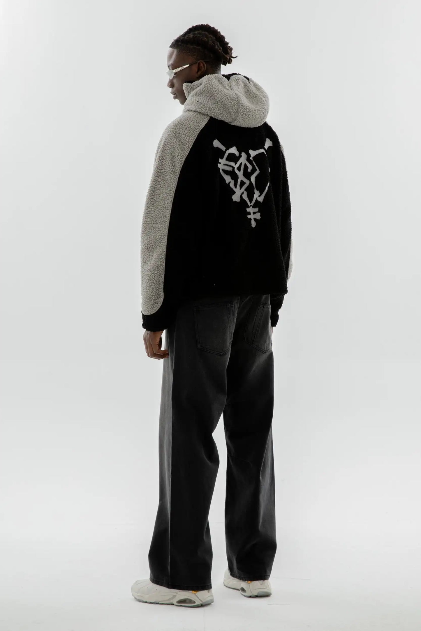Sudadera con capucha Y2K con cremallera para hombre, ropa de nueva moda, sudadera con capucha de gran tamaño con empalme de color sólido, camisetas estilo punk hip hop, ropa de calle