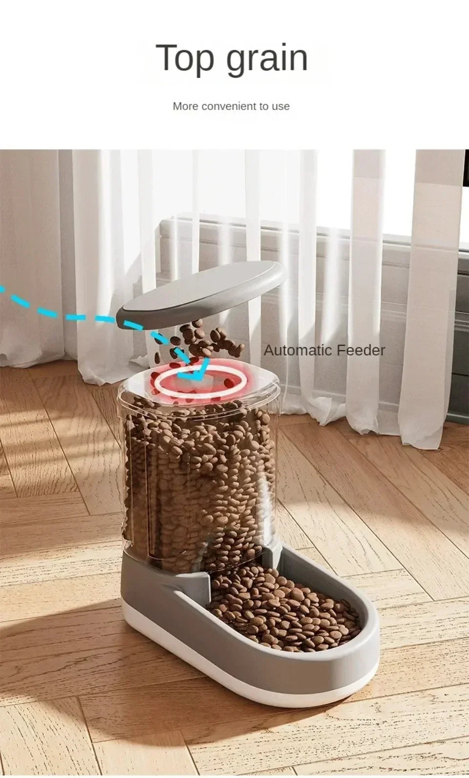Pet Automatic Feeder Cat Food Bowl Things for Cats Puppy Bowl Feeding Watering Supplies Drinker Dog Food Storage Dispenser