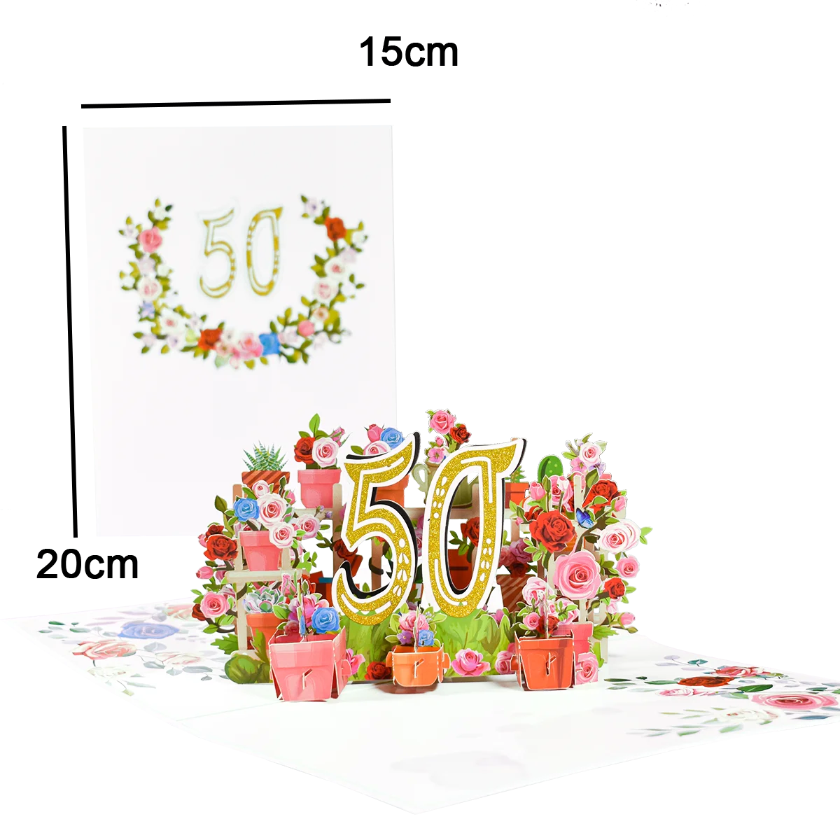 Carte d'anniversaire pop-up 1er 10 28 21 30 Numéro Figure Cartes de vœux 3D pour mariage d'anniversaire