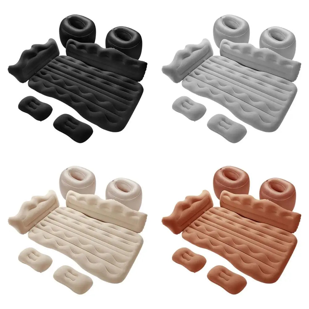 Cama inflable portátil para viajes en automóvil de 174*126 cm, colchón para acampar al aire libre, colchón de aire plegable trasero para automóvil, accesorios para automóvil