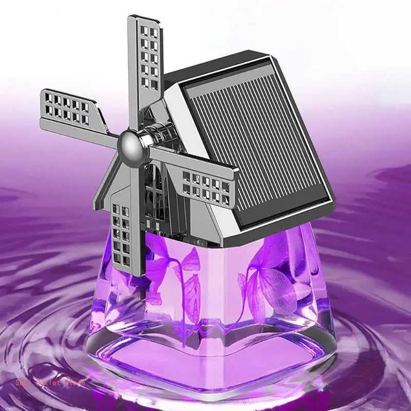 Truck Car Windmill Aromatherapys Diffuser Decor Air Freshener Solar Energy Rotating Essential Oil Diffuser With Rotation