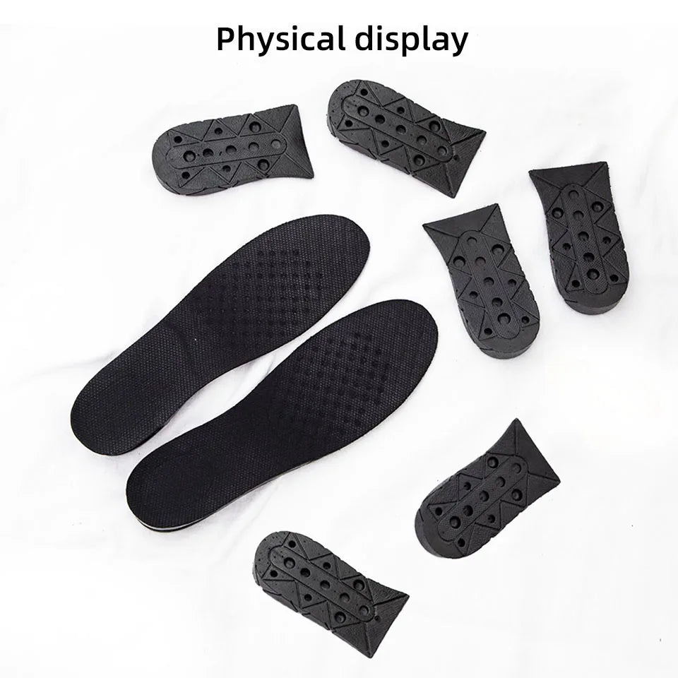 3-9cm Invisible Height Increase Insole Cushion Height Adjustable Shoe Heel insoles Insert Taller Support Absorbant Foot Pad