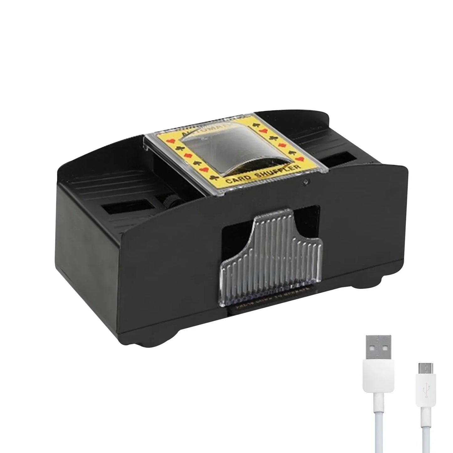 Automatic Playing Cards Shuffler Poker Casino 1/2 Deck Card Shuffling Machine USB Battery-Operated Electric Poker Card Shuffler